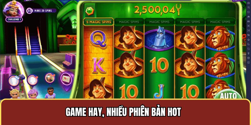 Game nổ hũ hay, nhiều phiên bản hot